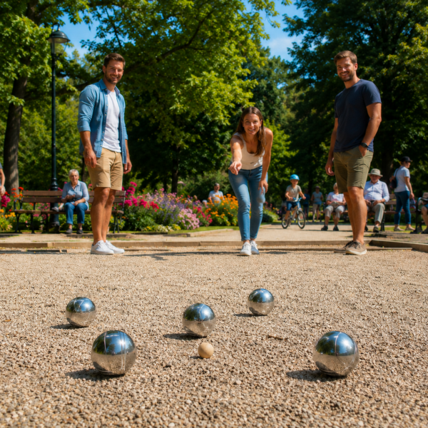 Bocciasett med 6 kuler Bocciasett med 6 kuler Boules Sett Og Etui Svart