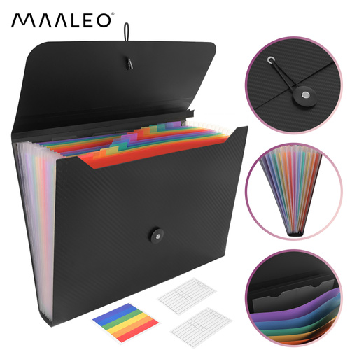 eng_pl_13-compartment-document-folder-Maaleo-27227-18791_6.jpg Arkivveske Dokumentmappe A4 Med 13 Rom