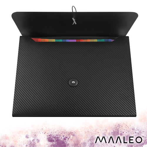 eng_pl_13-compartment-document-folder-Maaleo-27227-18791_7.jpg Arkivveske Dokumentmappe A4 Med 13 Rom
