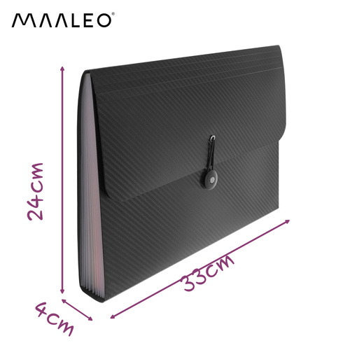 eng_pl_13-compartment-document-folder-Maaleo-27227-18791_9.jpg Arkivveske Dokumentmappe A4 Med 13 Rom