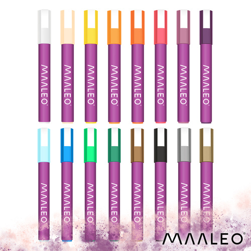eng_pl_Acrylic-markers-set-of-16-Maaleo-27051-18807_5.jpg Akrylmarkører Sett Med 16 Farger