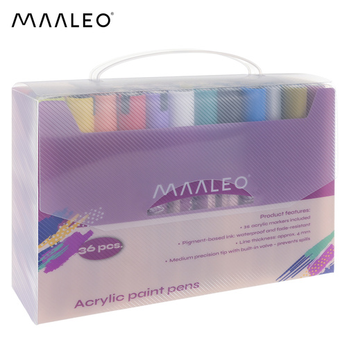 eng_pl_Acrylic-markers-set-of-36-Maaleo-25813-18597_13.jpg Akrylmarkører Sett 36 Farger Multicolor