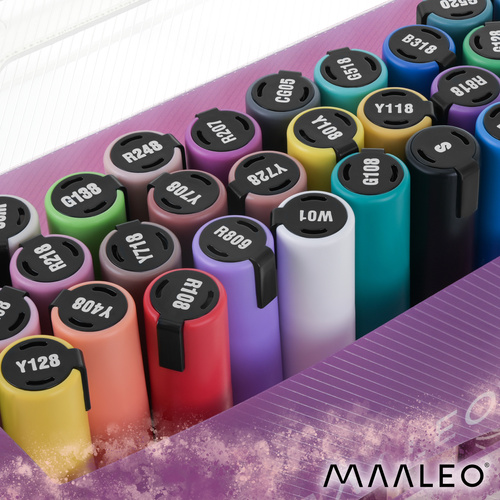 eng_pl_Acrylic-markers-set-of-36-Maaleo-25813-18597_5.jpg Akrylmarkører Sett 36 Farger Multicolor