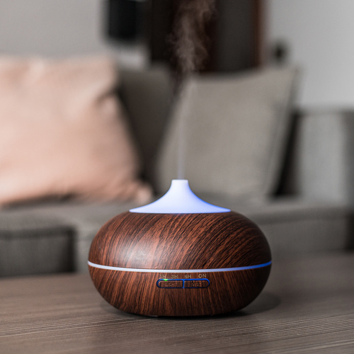 Modern air humidifier on table Aromadiffuser Luftfukter Hvit 400 ml