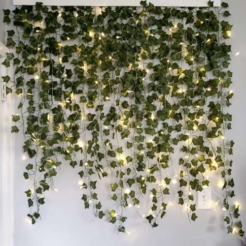eng_pl_Artificial-ivy-LED-Gardlov-24538-17941_1.jpg Kunstig Eføy Med LED Lyslenke Grønn