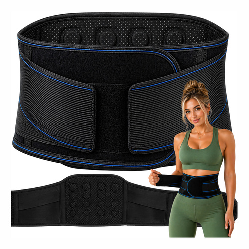 eng_pl_Back-support-belt-24-magnets-100cm-Trizand-19082_13.jpg Ryggstøttebelte Svart 100 cm Med 24 Magneter