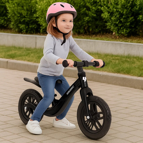 eng_pl_Balance-bike-black-Kruzzel-25767-18262_3.jpg Balansesykkel for barn fra 2 år, lett barnesykkel med 12-tommers hjul og skulderrem