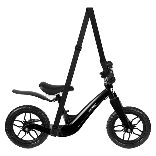 eng_pl_Balance-bike-black-Kruzzel-25767-18262_5.jpg Balansesykkel for barn fra 2 år, lett barnesykkel med 12-tommers hjul og skulderrem
