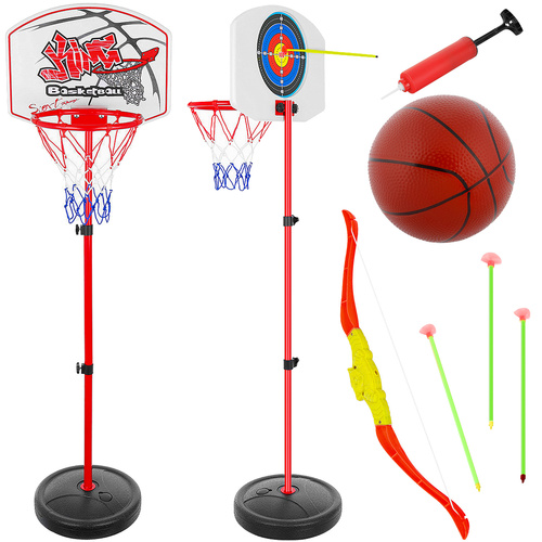 Basketball Og Skytespillsett Svart Og Oransje