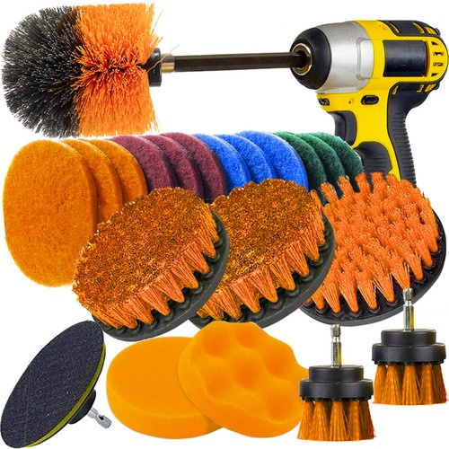 eng_pl_Bigstren-21802-Drill-Cleaning-Brushes-16755_1.jpg Rengjøringsbørster For Drill Svart