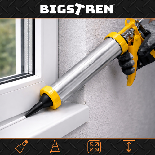 eng_pl_Bigstretch-600ml-Silicone-Caulking-Gun-18885_1.jpg Fugepistol Grå 600 ml Silikon
