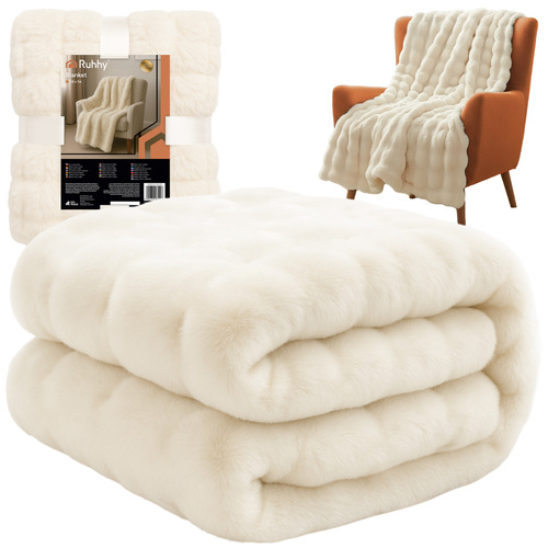 eng_pl_Blanket-1-6x1m-white-Ruhhy-26493-18705_3.jpg Pledd 160 x 100 cm Stoff