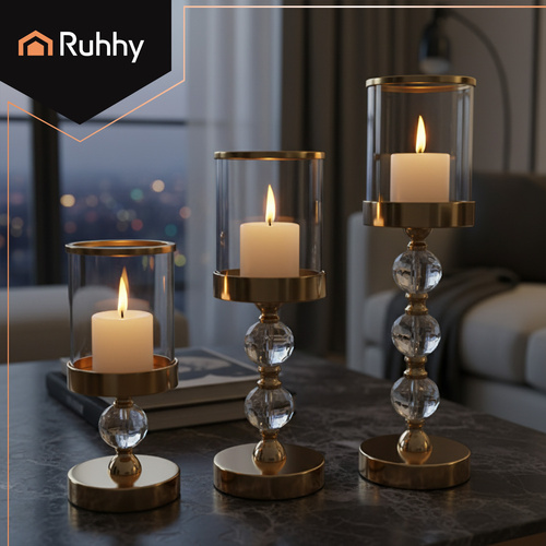 eng_pl_Candlestick-lantern-set-3-pcs-gold-Ruhhy-26487-18556_2.jpg Lysestake Og Lanterne Sett 3 Deler Gull