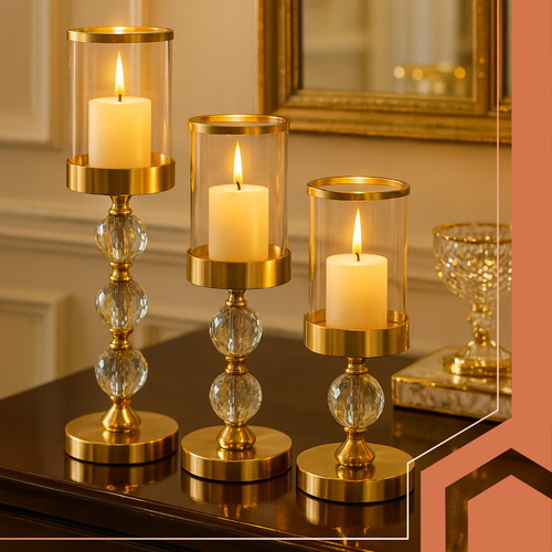 eng_pl_Candlestick-lantern-set-3-pcs-gold-Ruhhy-26487-18556_6.jpg Lysestake Og Lanterne Sett 3 Deler Gull