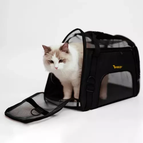 eng_pl_Carrier-bag-for-dog-cat-Purlov-20940-16483_10.webp Bæreveske For Hund Og Katt Svart Stoff