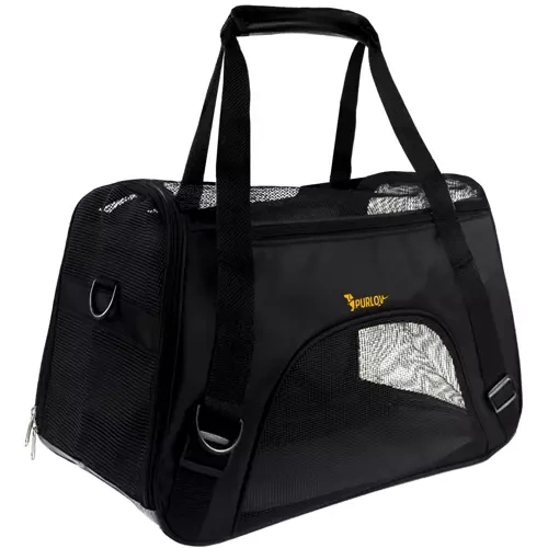 eng_pl_Carrier-bag-for-dog-cat-Purlov-20940-16483_6.webp Bæreveske For Hund Og Katt Svart Stoff