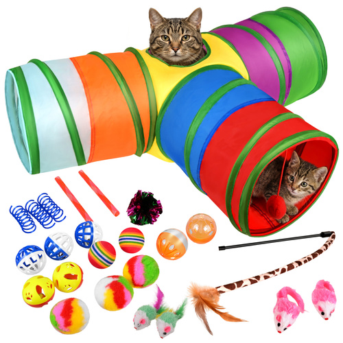 eng_pl_Cat-toy-24-piece-set-Purlov-19215_8.jpg XXL Kattetunnel med 24 deler – fiskestang, mus, baller og stort lekehus, 80 cm