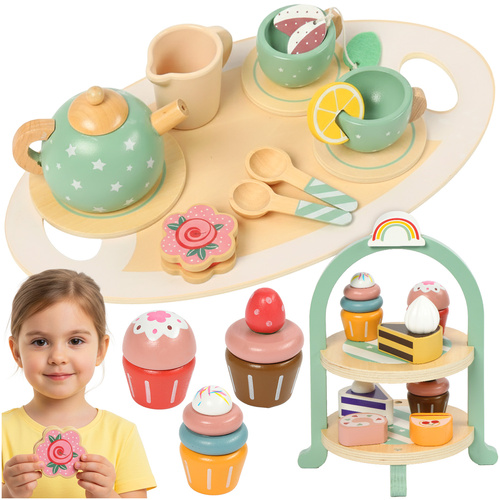 eng_pl_Children-39-s-tea-set-Kruzzel-26418-cake-stand-18685_13.jpg Barnetesett Med Kakestativ Flerfarget