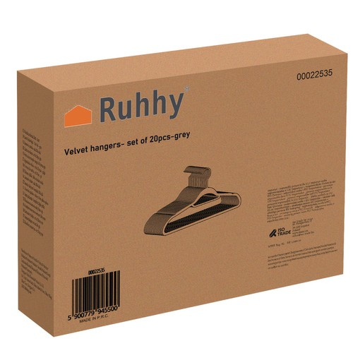 eng_pl_Clothes-hanger-20pcs-black-Ruhhy-22536-17021_14.jpg Kleshengere Svart 20-pakning Plast