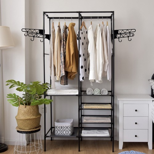 eng_pl_Clothes-hanger-double-Ruhhy-22671-16904_5.jpg Dobbel Kleshengestativ Svart Metall