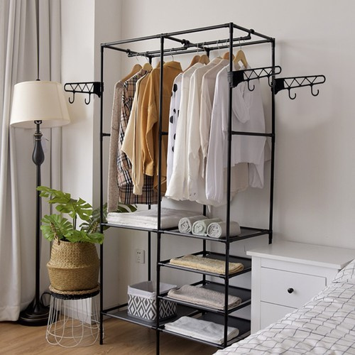 eng_pl_Clothes-hanger-double-Ruhhy-22671-16904_6.jpg Dobbel Kleshengestativ Svart Metall