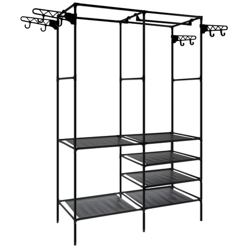 eng_pl_Clothes-hanger-double-Ruhhy-22671-16904_9.jpg Dobbel Kleshengestativ Svart Metall