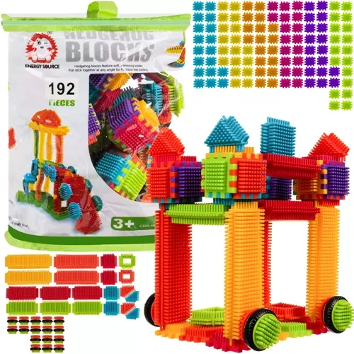 eng_pl_Construction-blocks-hedgehogs-192pcs-Kruzzel-20376-16333_5.webp Byggeklosser Pinnsvin 192 Deler Flerfarget Plast