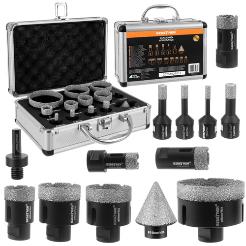 Diamant Hullsagsett 13 Deler Svart