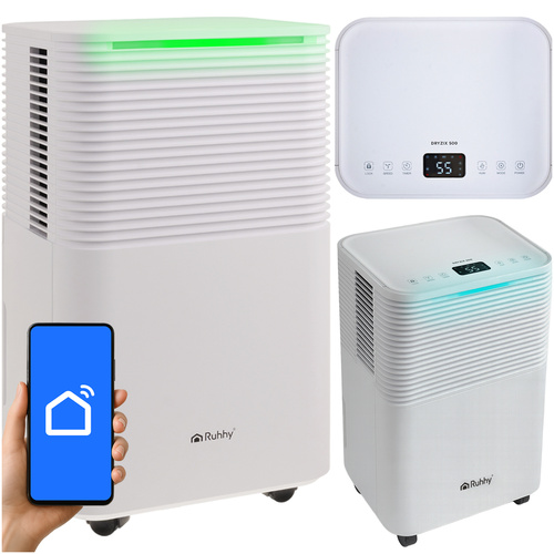 eng_pl_Dryzix-500-Ruhhy-26498-Dehumidifier-18549_7.jpg Effektiv luftavfukter med absorbering på 12 l/24 t, hygrostat, WiFi og timer