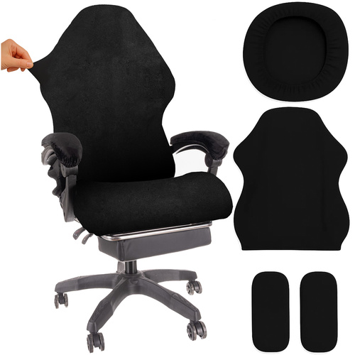 Gamingstoltrekk Svart Stoff
