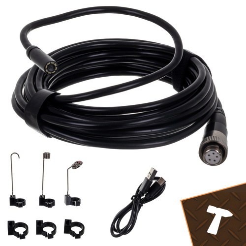Inspeksjonskamera Endoskop Svart 5 m Kabel
