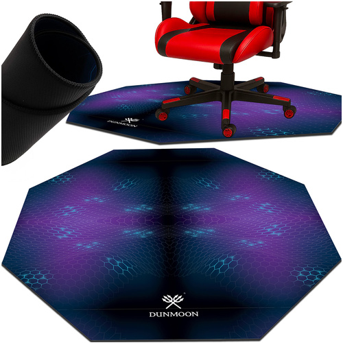 eng_pl_Gaming-mat-under-the-chair-8-corner-Dunmoon-25955-18285_11.jpg Stolunderlag For Gamingstol Gummi 8 Hjørner Svart/Lilla 120 cm