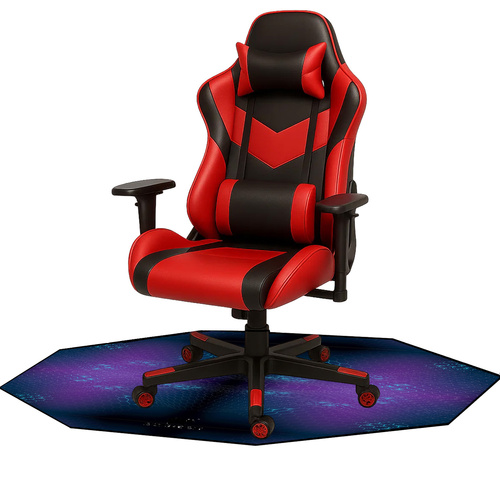 eng_pl_Gaming-mat-under-the-chair-8-corner-Dunmoon-25955-18285_4.jpg Stolunderlag For Gamingstol Gummi 8 Hjørner Svart/Lilla 120 cm