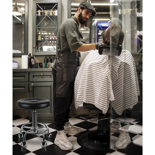 eng_pl_Hairdresser-39-s-stool-stool-SF23505-17445_7.jpg Frisørkrakk Svart Justerbar Høyde Med Hjul