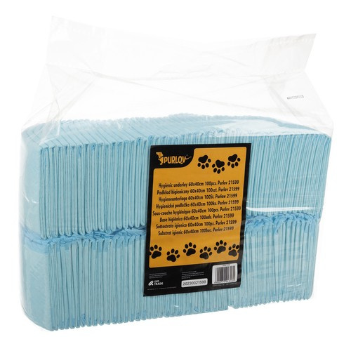 Absorberende Hygieniske Underlag Hvit 60 x 40 cm 100 stk Med Poser