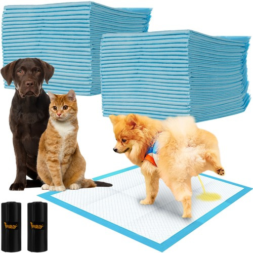 eng_pl_Hygienic-pad-60x60cm-50pcs-Purlov-21600-16713_1.jpg Absorberende Hygieniske Underlag Hvit 60 x 60 cm 50 stk Med 30 Poser