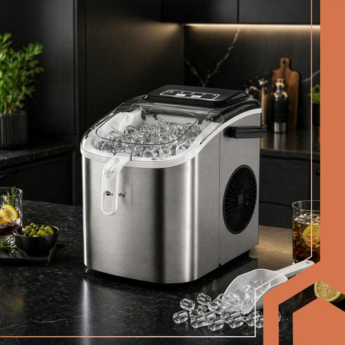 eng_pl_Ice-cube-maker-1-2l-silver-Ruhhy-scoop-19056_17.jpg Isbitmaskin Sølv 1,2 l Med Iskremspade