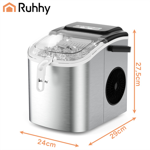 eng_pl_Ice-cube-maker-1-2l-silver-Ruhhy-scoop-19056_23.jpg Isbitmaskin Sølv 1,2 l Med Iskremspade