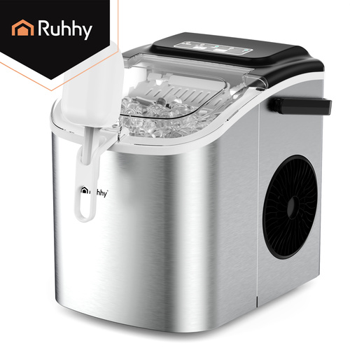 eng_pl_Ice-cube-maker-1-2l-silver-Ruhhy-scoop-19056_7.jpg Isbitmaskin Sølv 1,2 l Med Iskremspade