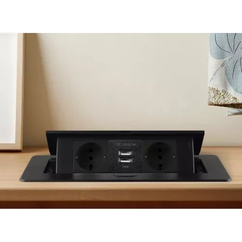 eng_pl_Izoxis-21446-double-USB-socket-hidden-in-the-countertop-16661_1.webp Innfelt USB-stikkontakt, skjult i benkeplaten, svart