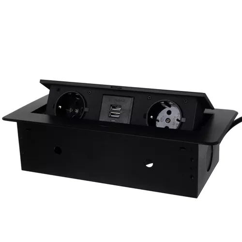 eng_pl_Izoxis-21446-double-USB-socket-hidden-in-the-countertop-16661_4.webp Innfelt USB-stikkontakt, skjult i benkeplaten, svart