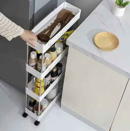 eng_pl_Kitchen-bathroom-shelf-on-wheels-Ruhhy-24291-17787_1.jpg Mobil hyllevogn på hjul for bad, entré og kjøkken, med skap