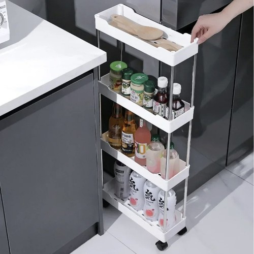 eng_pl_Kitchen-bathroom-shelf-on-wheels-Ruhhy-24291-17787_3.jpg Mobil hyllevogn på hjul for bad, entré og kjøkken, med skap