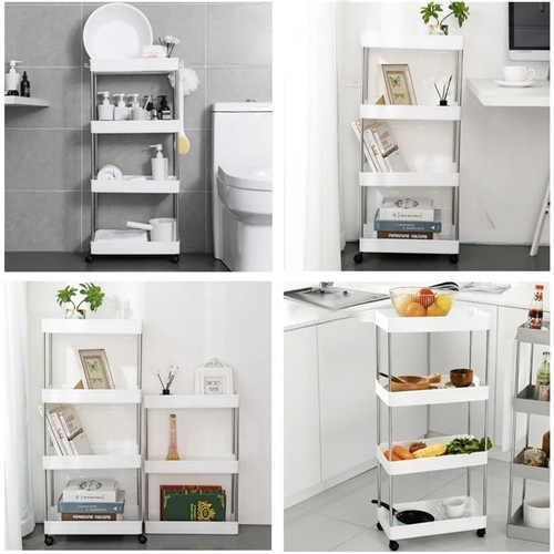 eng_pl_Kitchen-bathroom-shelf-on-wheels-Ruhhy-24291-17787_4.jpg Mobil hyllevogn på hjul for bad, entré og kjøkken, med skap