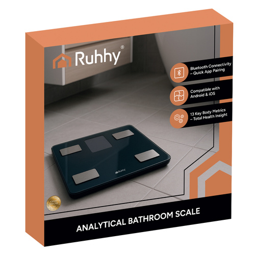 eng_pl_LCD-bathroom-scale-analytical-black-Ruhhy-20675-18492_9.jpg Digital Baderomsvekt Svart Med Kroppsanalyse