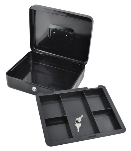 eng_pl_Large-black-cash-box-11247_1.jpg Stor Kontantkasse Svart Metall 30 x 24 x 9 cm