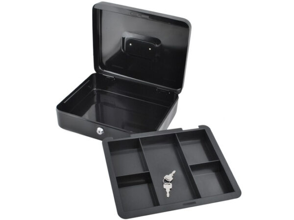 eng_pl_Large-black-cash-box-11247_11.jpg Stor Kontantkasse Svart Metall 30 x 24 x 9 cm