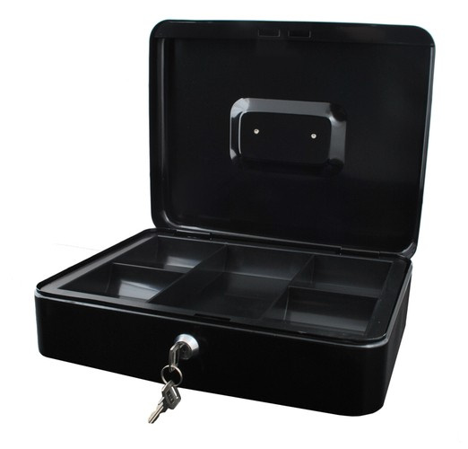 eng_pl_Large-black-cash-box-11247_14.jpg Stor Kontantkasse Svart Metall 30 x 24 x 9 cm