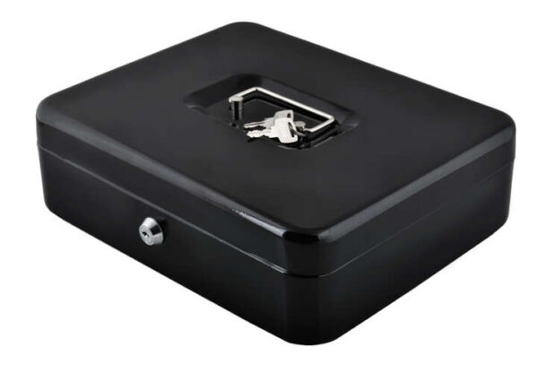 eng_pl_Large-black-cash-box-11247_5.jpg Stor Kontantkasse Svart Metall 30 x 24 x 9 cm