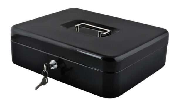 eng_pl_Large-black-cash-box-11247_6.jpg Stor Kontantkasse Svart Metall 30 x 24 x 9 cm